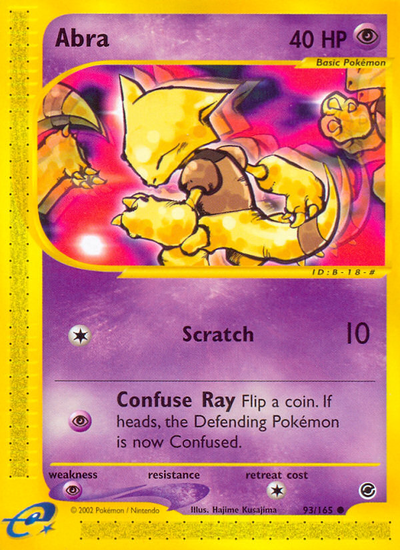 Abra (93/165) [Expedition: Base Set] 