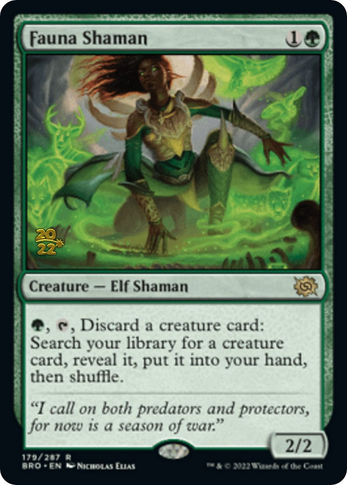 Fauna Shaman [The Brothers' War Prerelease Promos] 