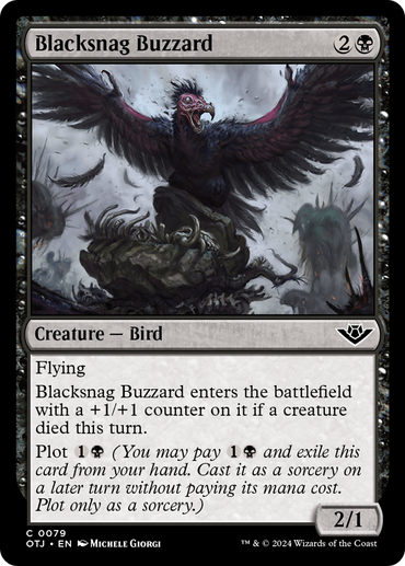 Blacksnag Buzzard [Outlaws of Thunder Junction] 