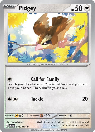 Pidgey (016/165) [Scarlet &amp; Violet: 151] 