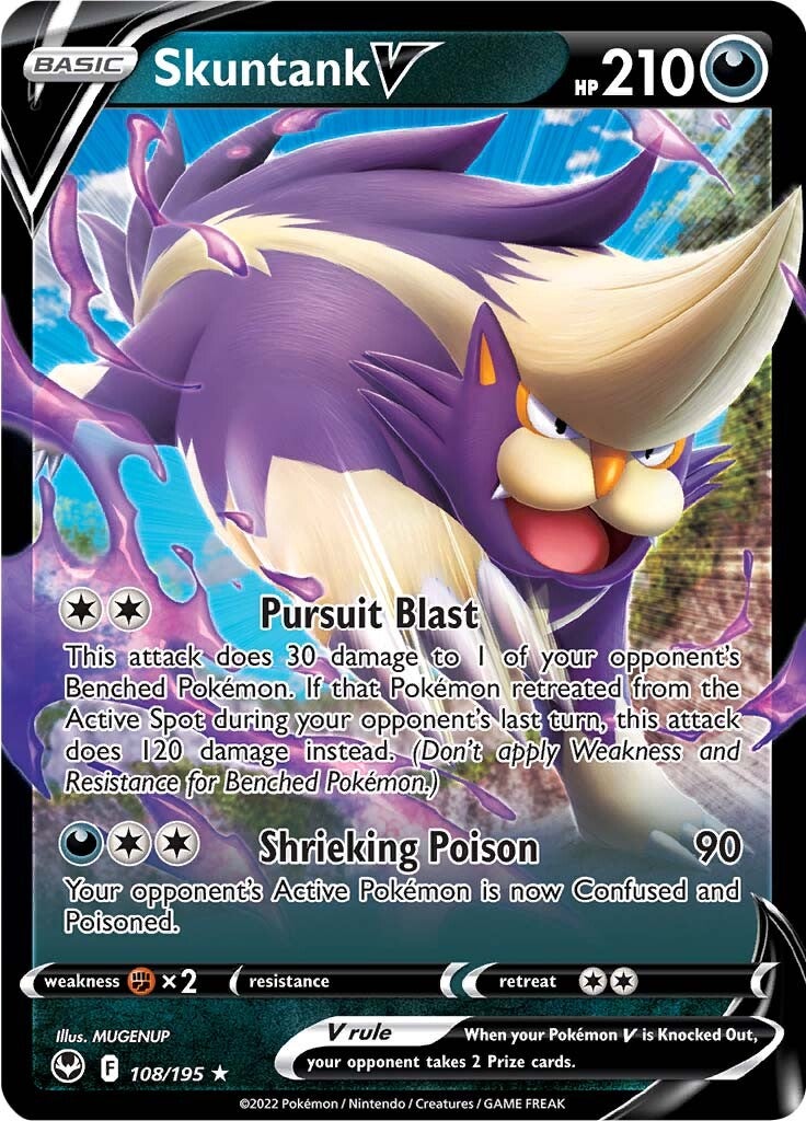 Skuntank V (108/195) [Sword & Shield: Silver Tempest] 