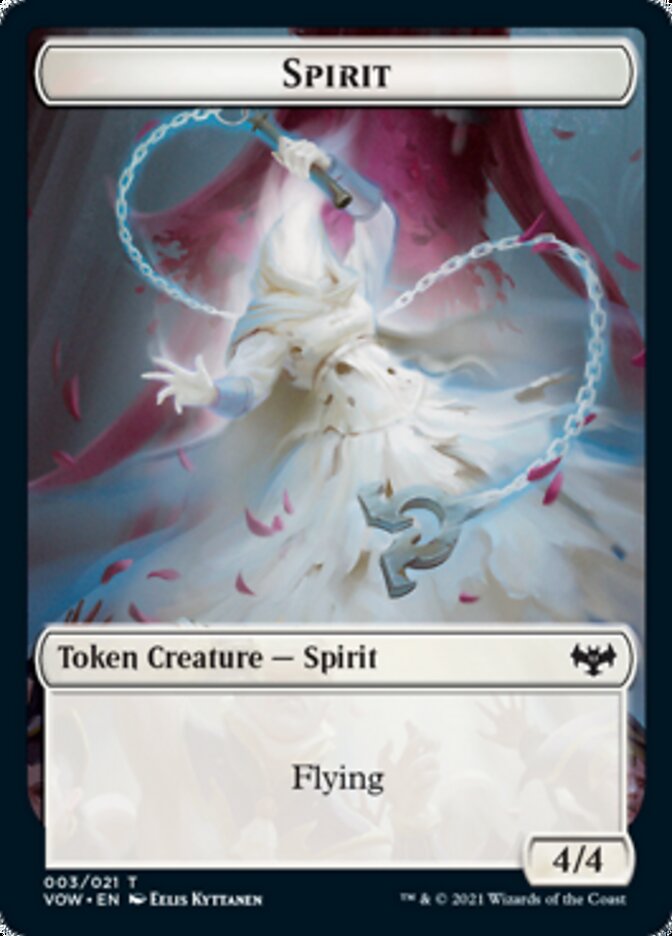 Spirit Token (003) [Innistrad: Crimson Vow Tokens] 