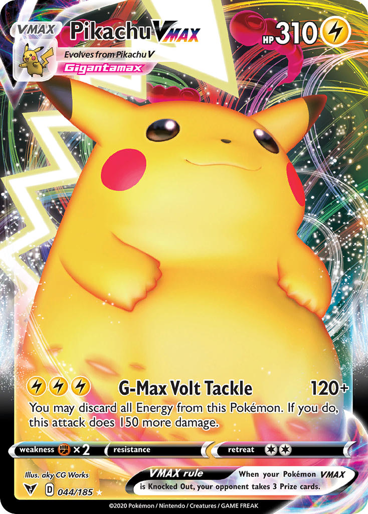 Pikachu VMAX (044/185) [Sword & Shield: Vivid Voltage] 