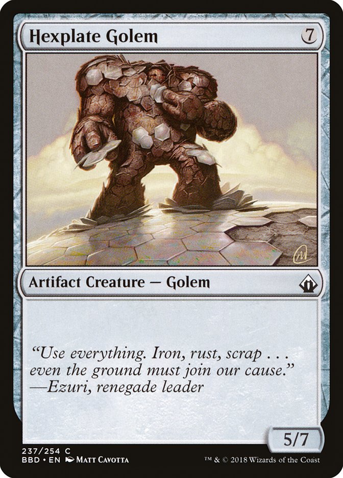 Hexplate Golem [Battlebond]