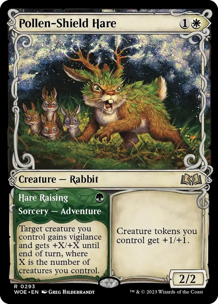 Pollen-Shield Hare // Hare Raising (Showcase) [Wilds of Eldraine] 