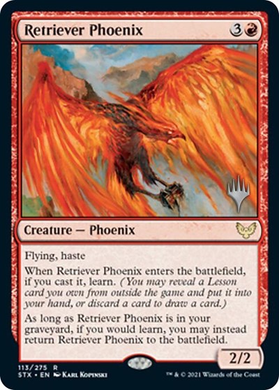 Retriever Phoenix (Promo Pack) [Strixhaven: School of Mages Promos] 