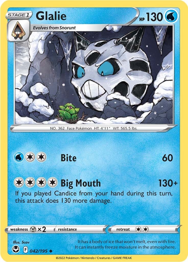 Glalie (042/195) [Sword & Shield: Silver Tempest] 