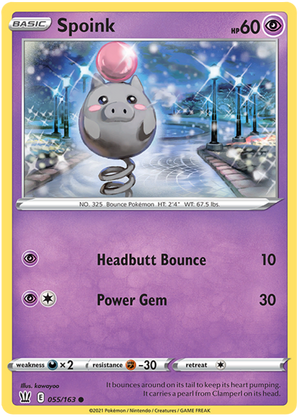 Spoink (055/163) [Sword &amp; Shield: Battle Styles] 