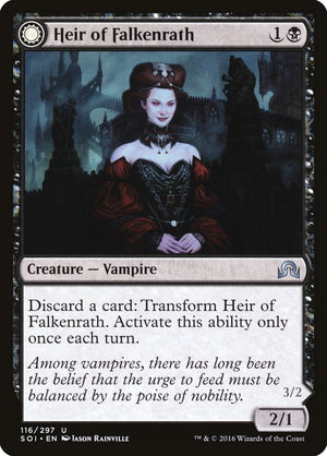 Heir of Falkenrath // Heir to the Night [Shadows over Innistrad] 
