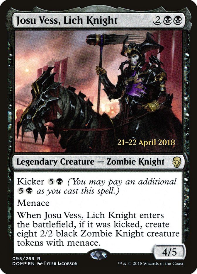 Josu Vess, Lich Knight [Dominaria Prerelease Promos] 