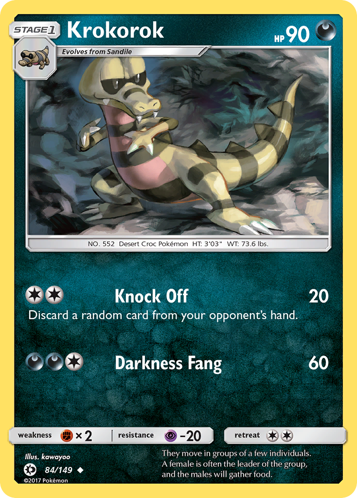 Krokorok (84/149) [Sun & Moon: Base Set] 