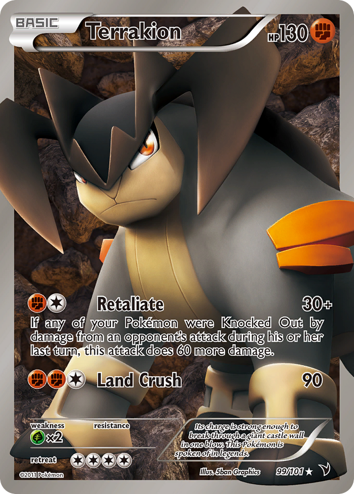 Terrakion (99/101) [Black &amp; White: Noble Victories] 