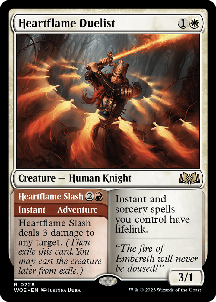 Heartflame Duelist // Heartflame Slash [Wilds of Eldraine] 