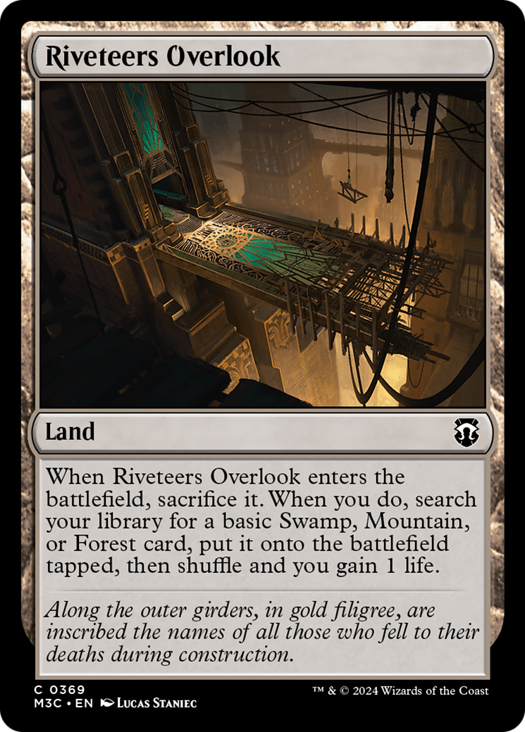 Riveteers Overlook (Ripple Foil) [Modern Horizons 3 Commander]