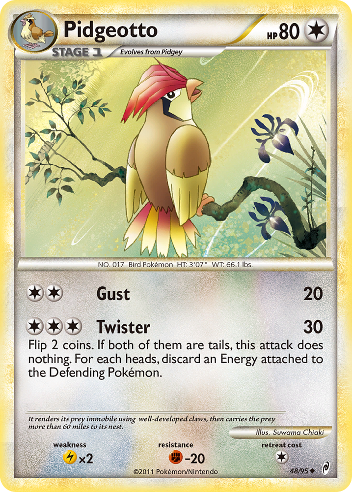 Pidgeotto (48/95) [HeartGold &amp; SoulSilver: Call of Legends] 