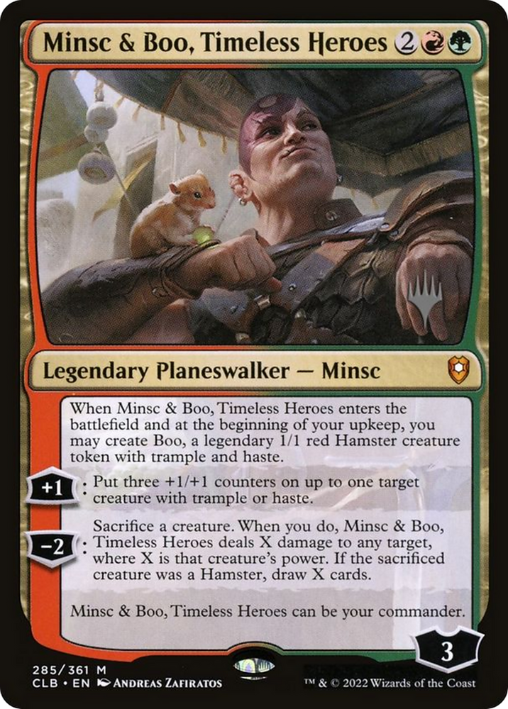 Minsc &amp; Boo, Timeless Heroes (Promo Pack) [The Lost Caverns of Ixalan Promos] 