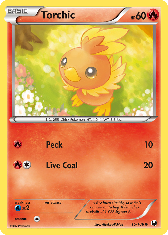 Torchic (15/108) [Black &amp; White: Dark Explorers] 