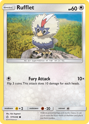 Rufflet (177/236) [Sun &amp; Moon: Cosmic Eclipse] 
