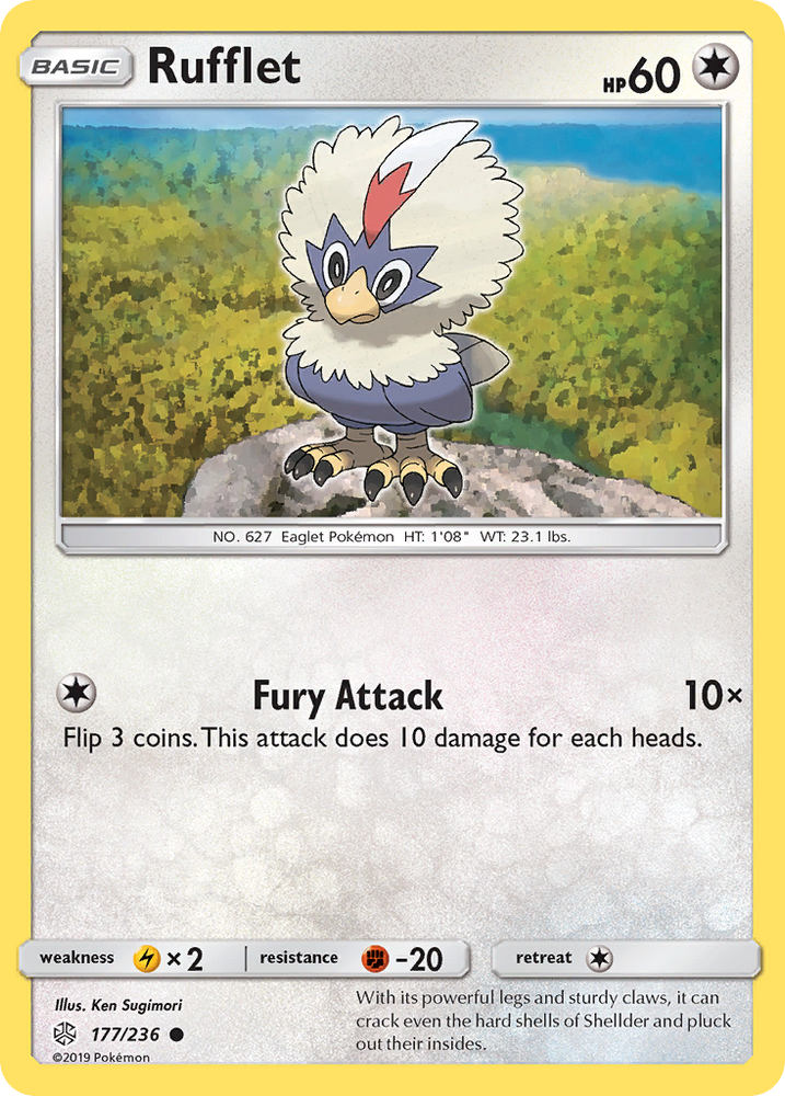 Rufflet (177/236) [Sun &amp; Moon: Cosmic Eclipse] 