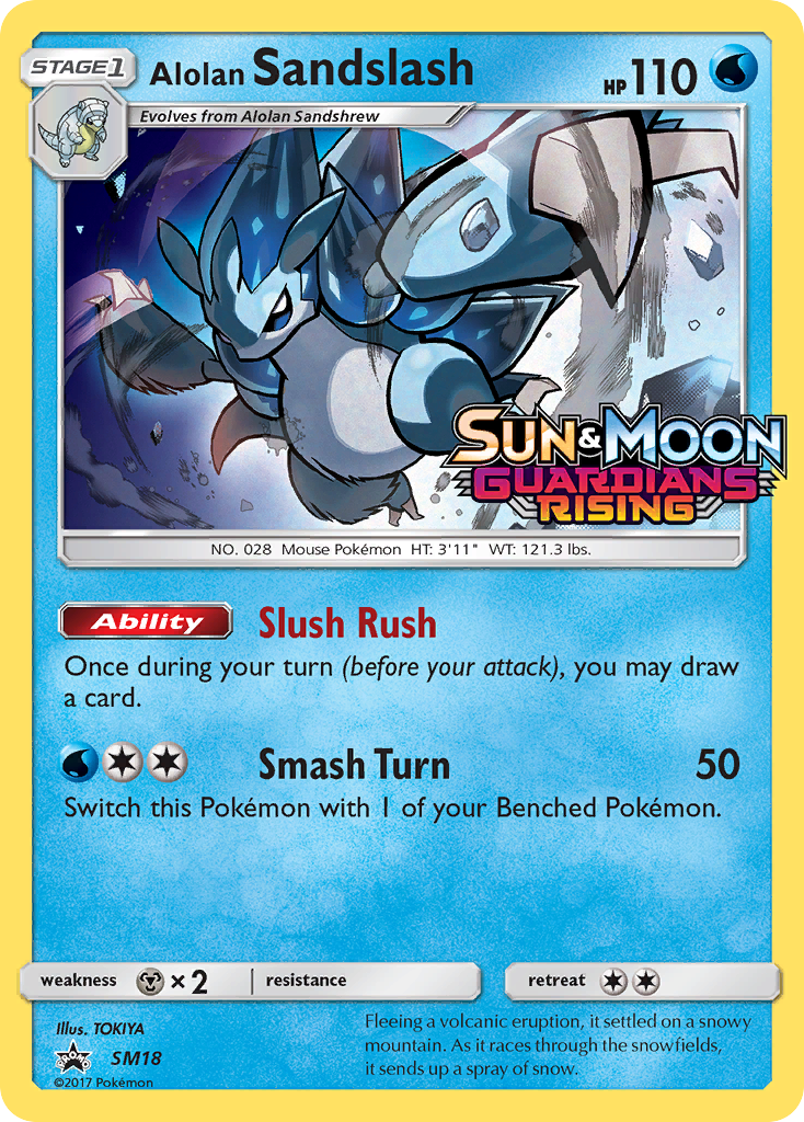 Alolan Sandslash (SM18) (Prerelease Promo) [Sun & Moon: Black Star Promos] 