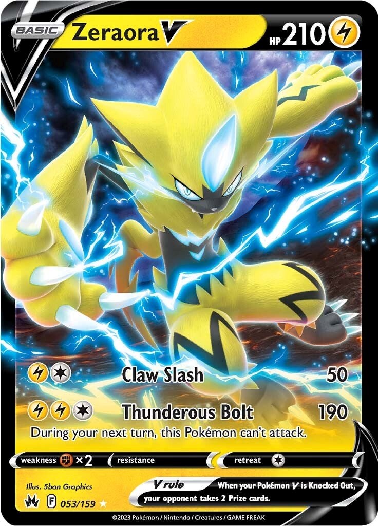 Zeraora V (053/159) [Sword & Shield: Crown Zenith] 