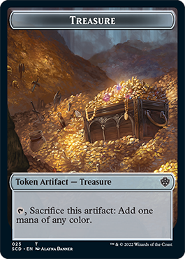 Treasure // Treasure Double-Sided Token [Starter Commander Decks] 