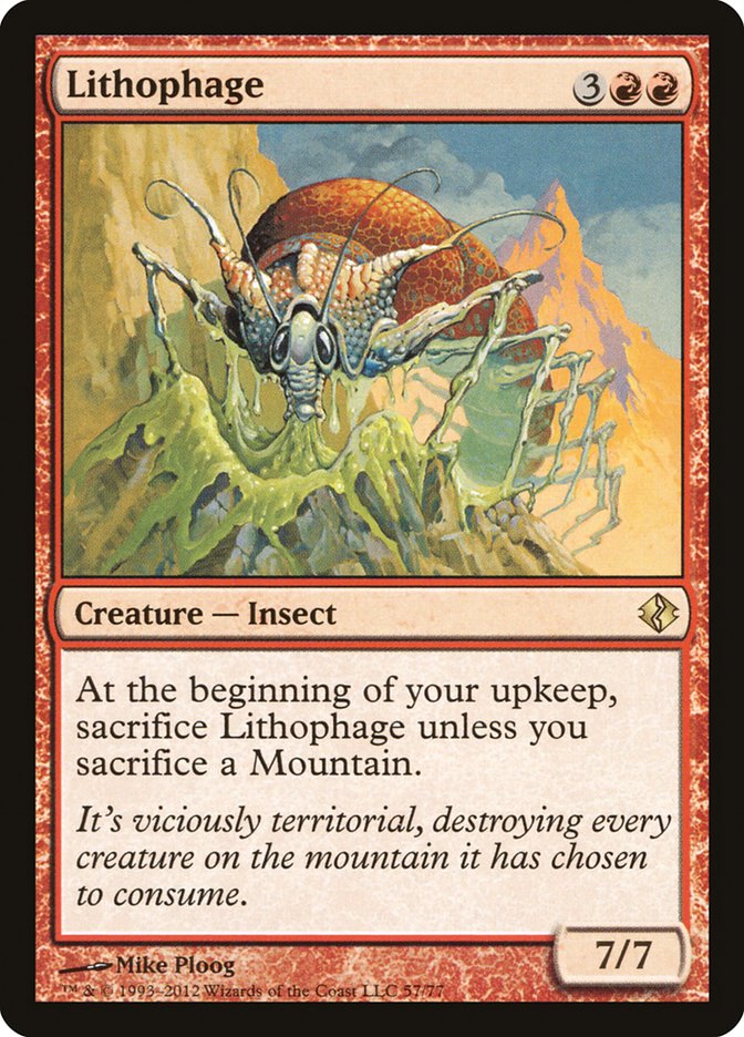 Lithophage [Duel Decks: Venser vs. Koth] 