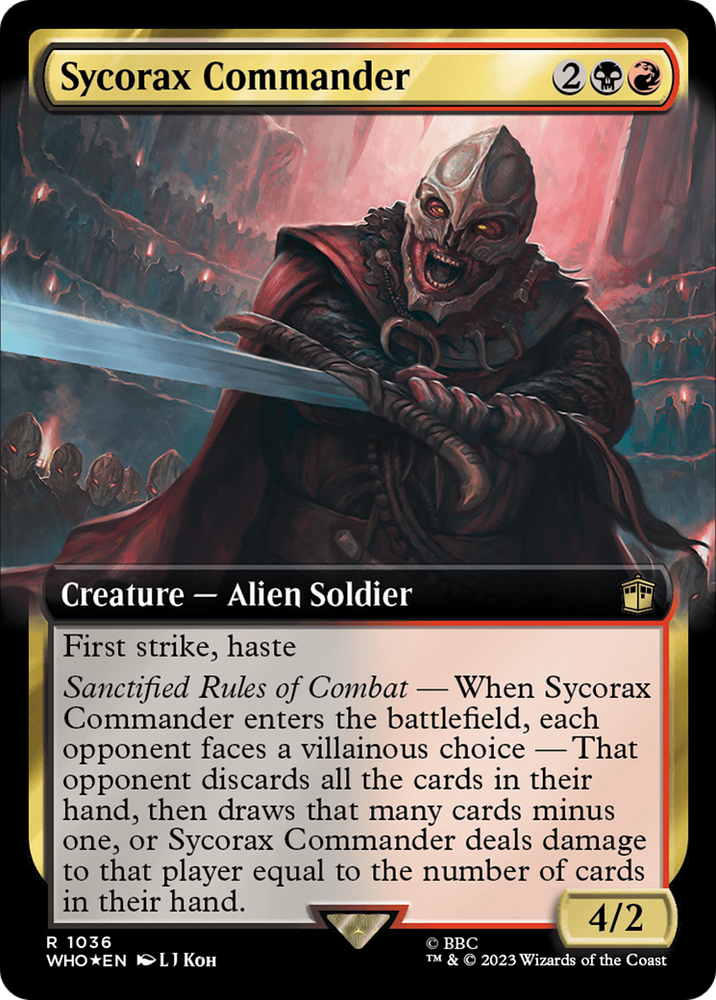 Sycorax Commander (Extended Art) (Surge Foil) [Doctor Who] 