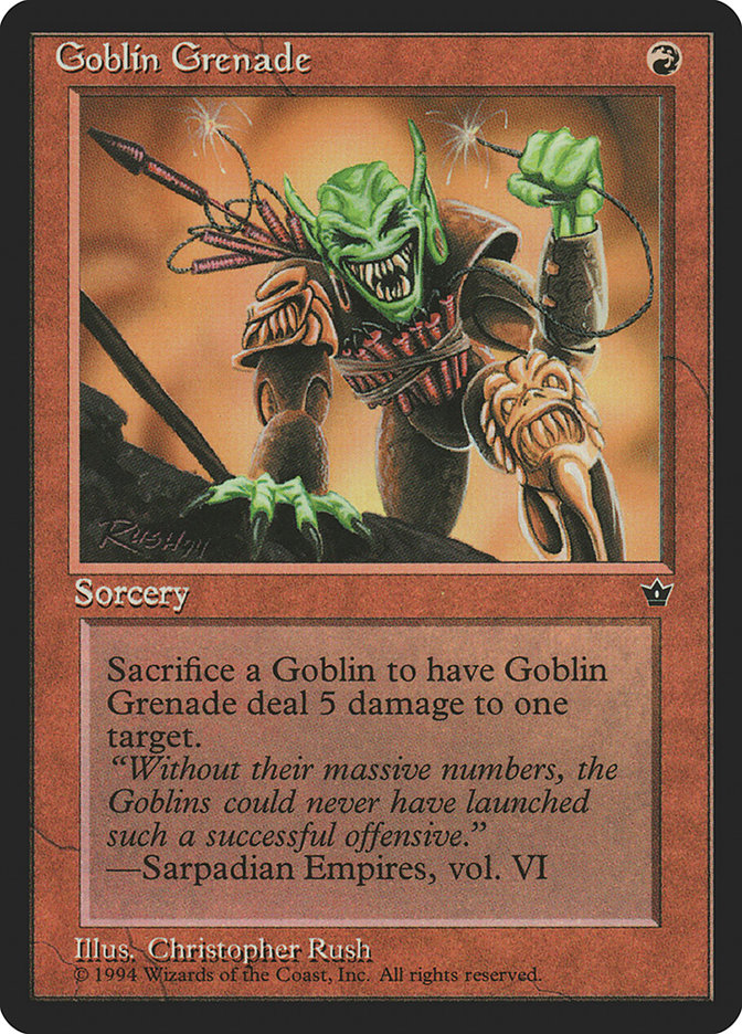 Goblin Grenade (Christopher Rush) [Fallen Empires] 