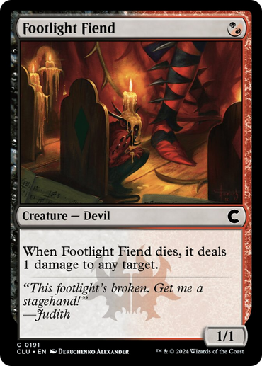 Footlight Fiend [Ravnica: Clue Edition] 