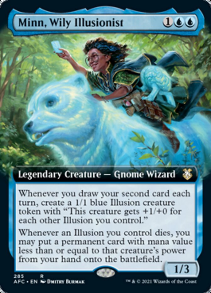 Minn, Wily Illusionist (Extended Art) [Dungeons &amp; Dragons: Adventures in the Forgotten Realms Commander] 