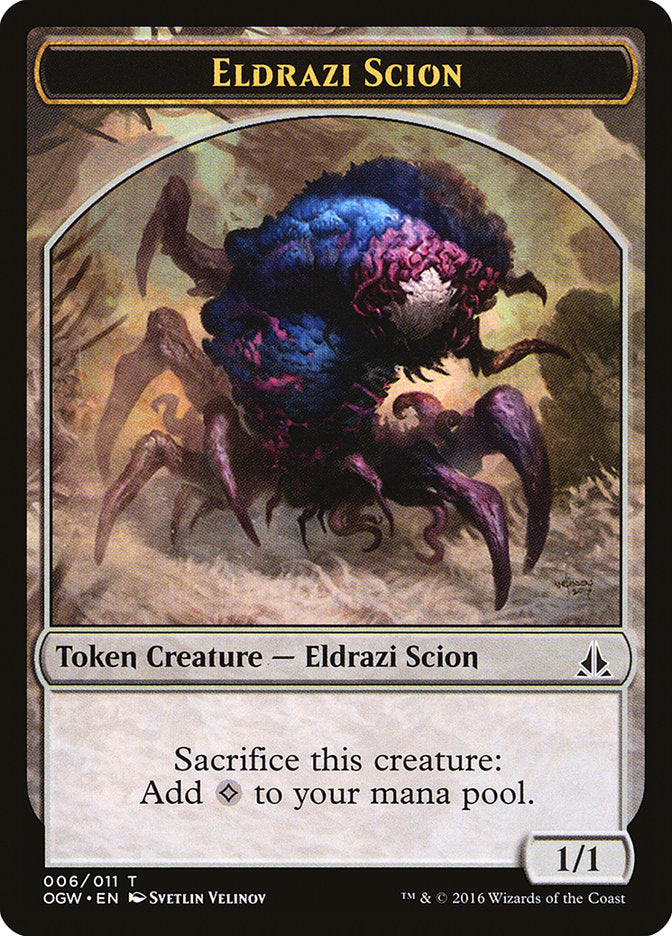 Eldrazi Scion Token (006/011) [Oath of the Gatewatch Tokens] 