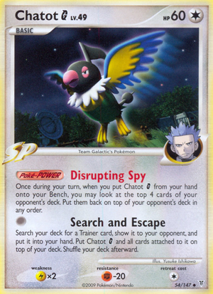 Chatot G (54/147) [Platinum: Supreme Victors] 