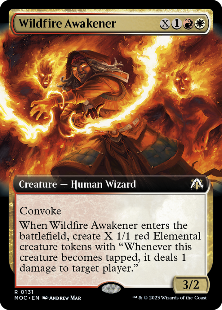 Wildfire Awakener (Extended Art) [March of the Machine Commander] 