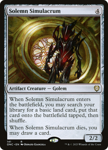 Solemn Simulacrum [Phyrexia: All Will Be One Commander] 