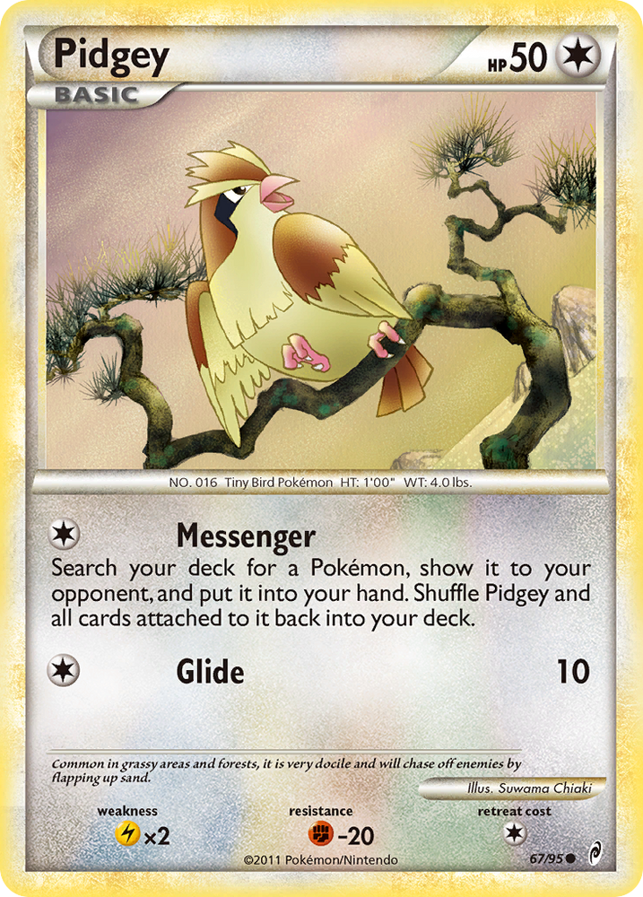 Pidgey (67/95) [HeartGold &amp; SoulSilver: Call of Legends] 