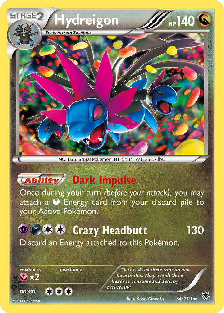 Hydreigon (74/119) [XY: Phantom Forces] 