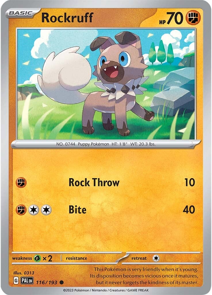 Rockruff (116/193) [Scarlet & Violet: Paldea Evolved] 