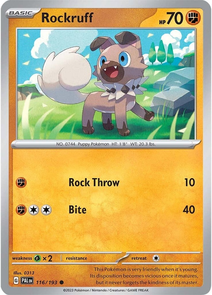 Rockruff (116/193) [Scarlet &amp; Violet: Paldea Evolved] 