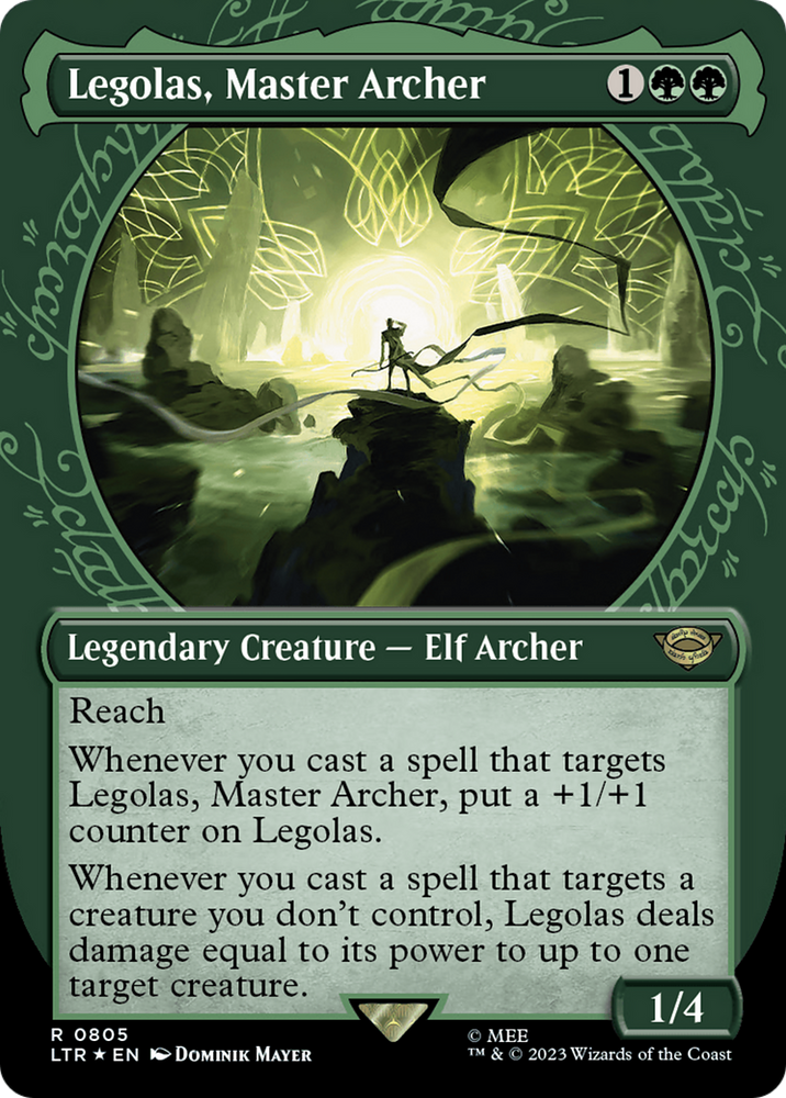 Legolas, Master Archer (Showcase) (Surge Foil) [The Lord of the Rings: Tales of Middle-Earth] 