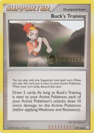 Bucks Training (130/146) (Prerelease Promo) [Diamond &amp; Pearl: Legends Awakened] 