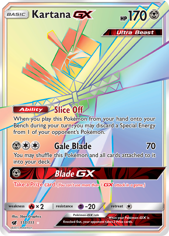 Kartana GX (117/111) [Sun &amp; Moon: Crimson Invasion] 