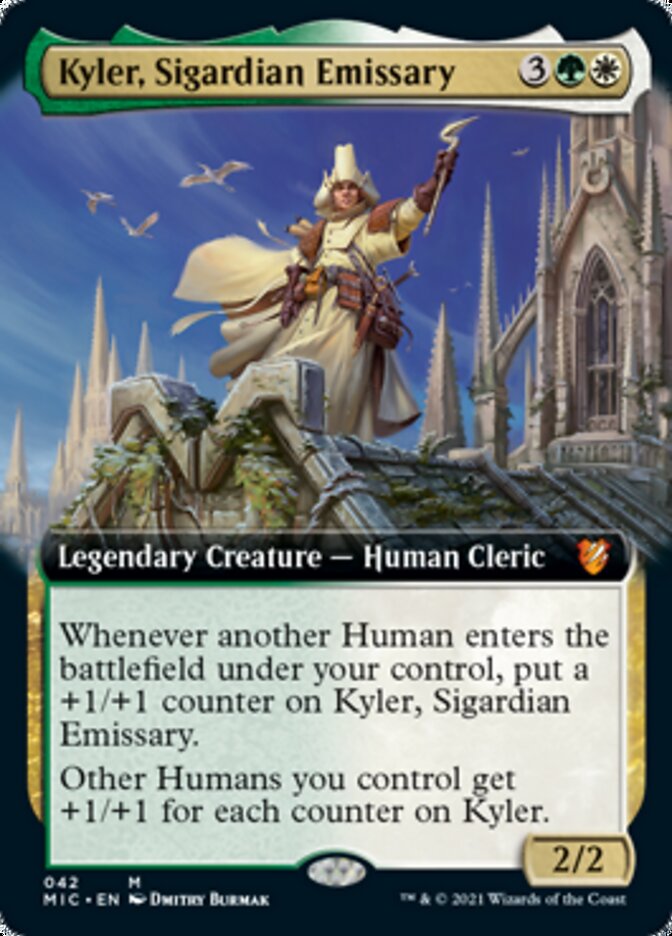 Kyler, Sigardian Emissary (Extended Art) [Innistrad: Midnight Hunt Commander] 