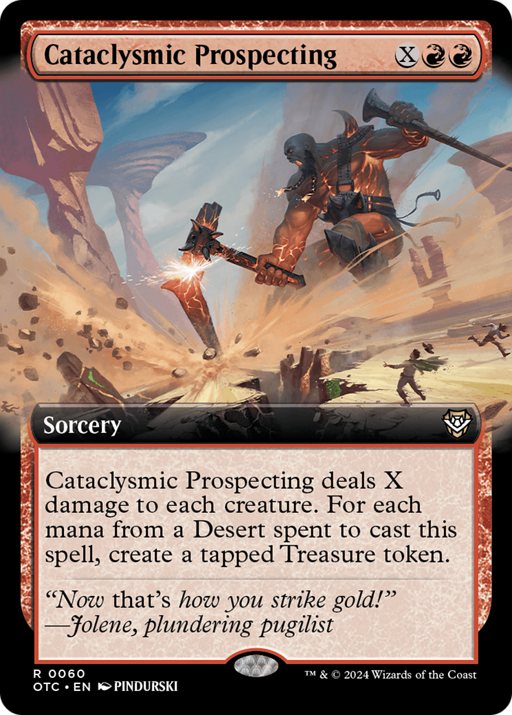 Cataclysmic Prospecting (Extended Art) [Outlaws of Thunder Junction Commander] 