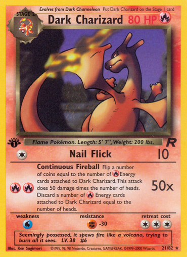 Dark Charizard (21/82) [Team Rocket 1st Edition]