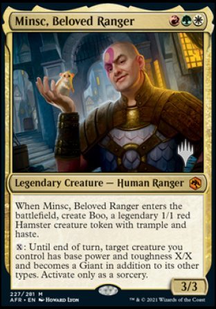 Minsc, Beloved Ranger (Promo Pack) [Dungeons &amp; Dragons: Adventures in the Forgotten Realms Promos] 