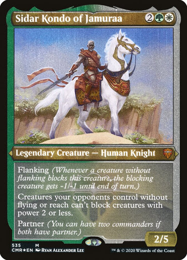 Sidar Kondo of Jamuraa (Etched) [Commander Legends] 