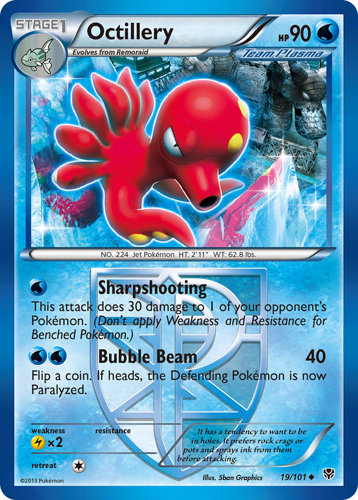 Octillery (19/101) [Black &amp; White: Plasma Blast] 