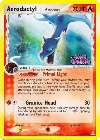 Aerodactyl (35/110) (Delta Species) (Stamped) [EX: Holon Phantoms] 