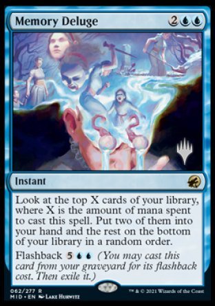 Memory Deluge (Promo Pack) [Innistrad: Midnight Hunt Promos]